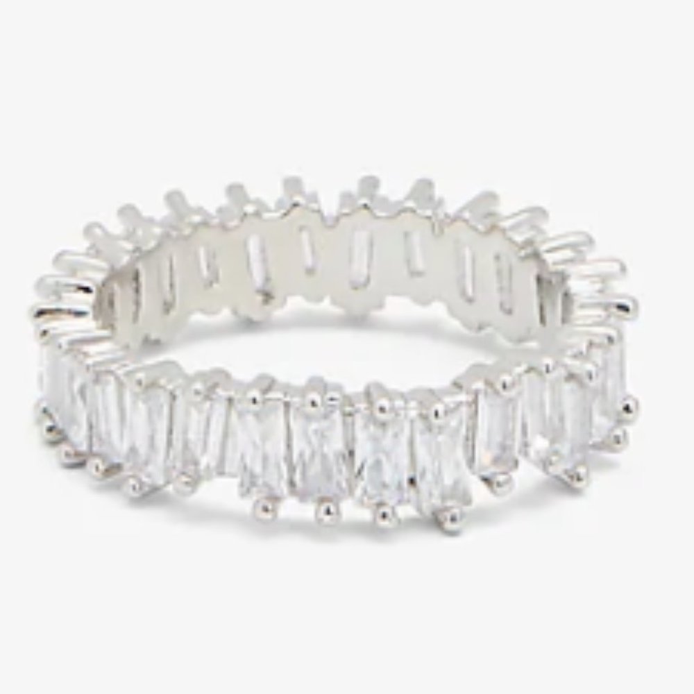 Express Skinny Staggered Baguette Ring